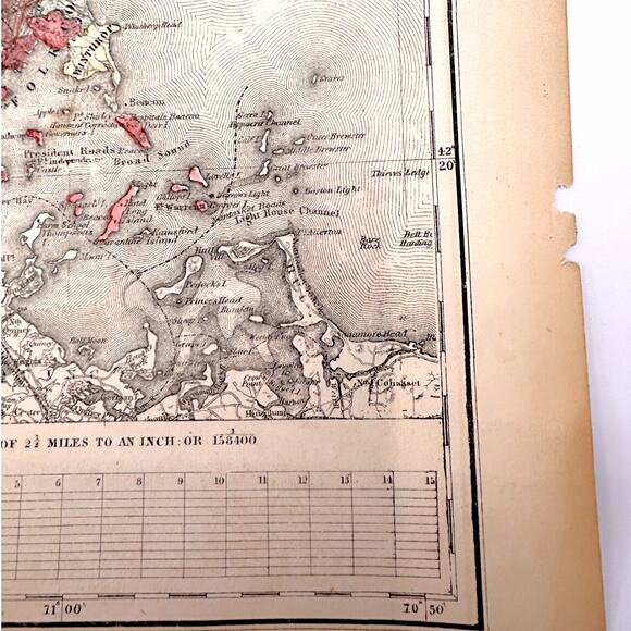 Middlesex Massachusetts 1871 Historical 25.5x17" Original Map Atlas - Picture 8 of 12